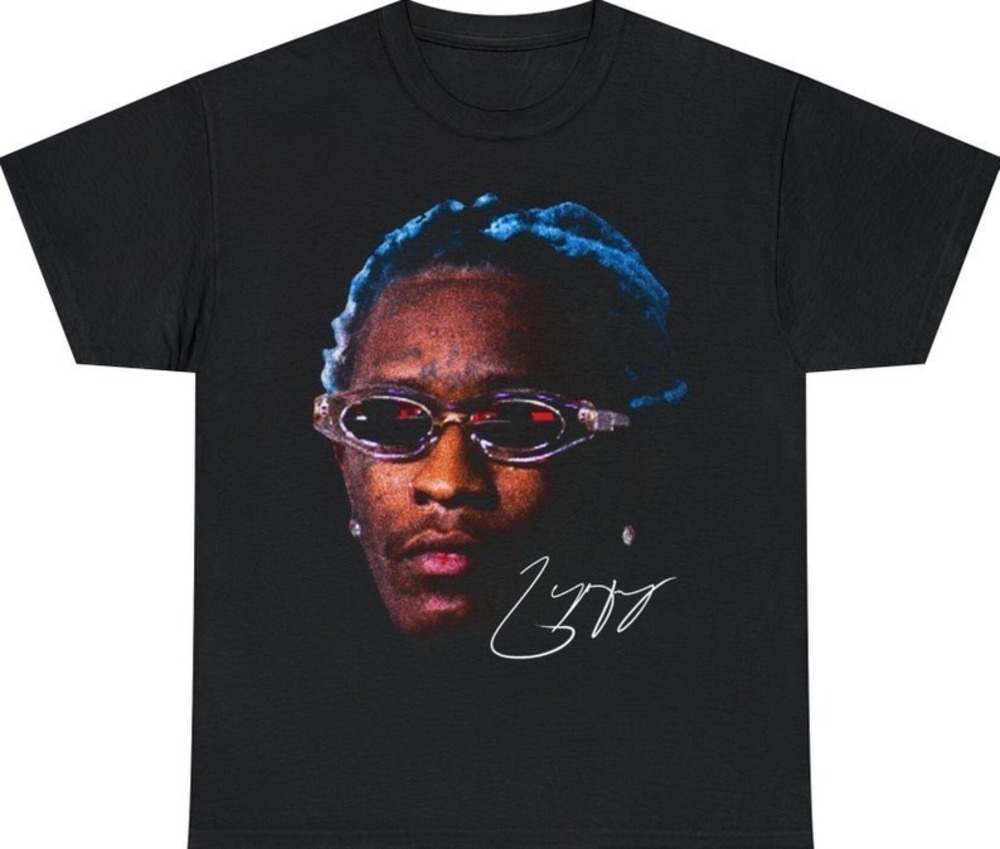 YOUNG THUG T-SHIRT Rap Tee Concert Kanye Thugger Slime Season